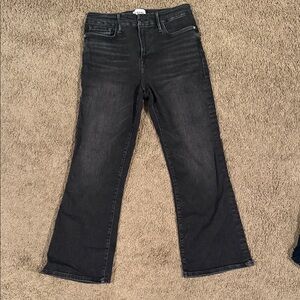 Frame Denim Charcoal Flare Jeans